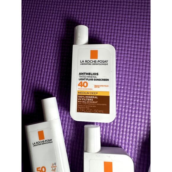 La Roche Posay Anthelios Tinted Mineral SPF 40 & 50 Face Sunscreen NEW Lot - Picture 4 of 5